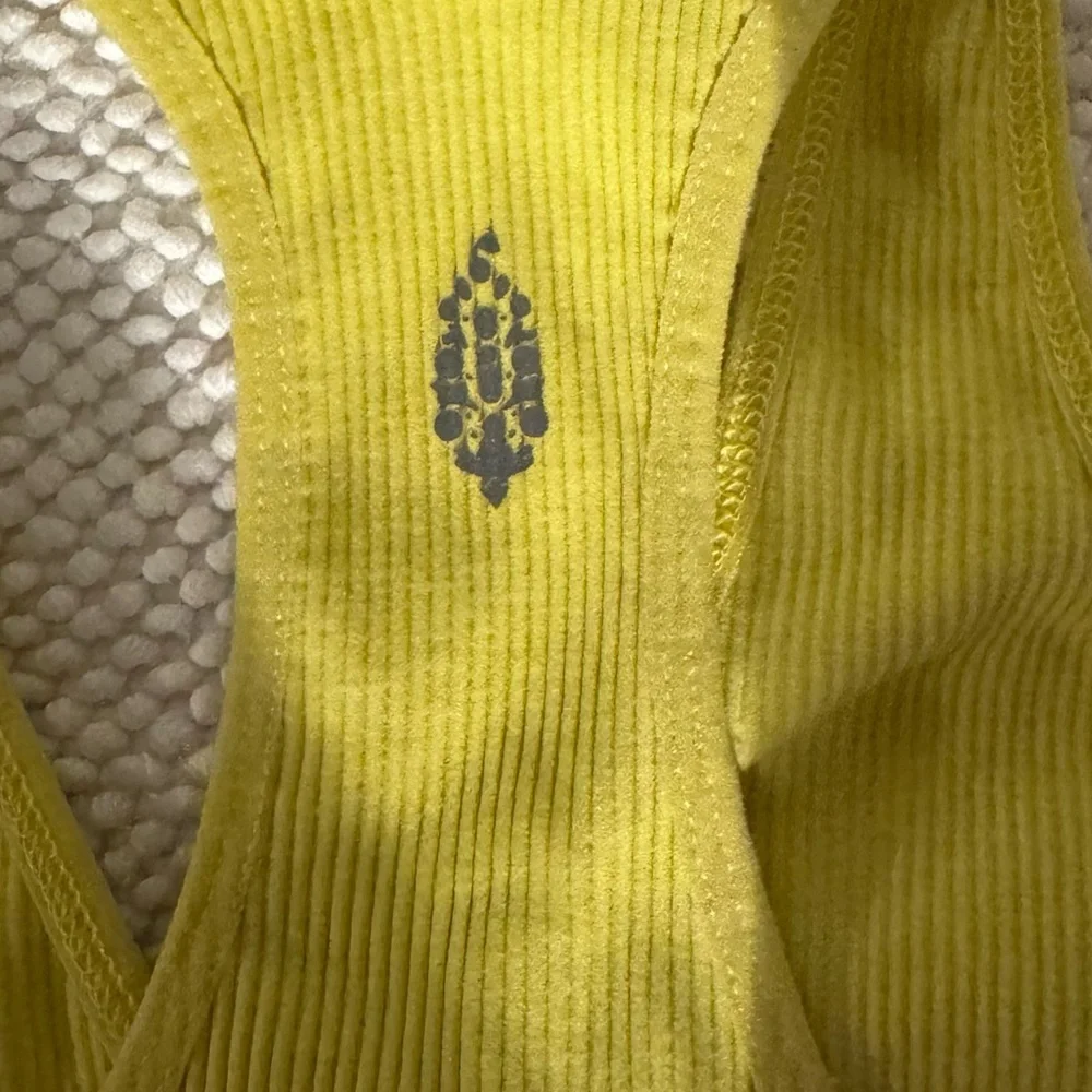 Free People FP Movement Free Throw Crop Tank in the color Lemon Verbena XS - Picture 2 of 7